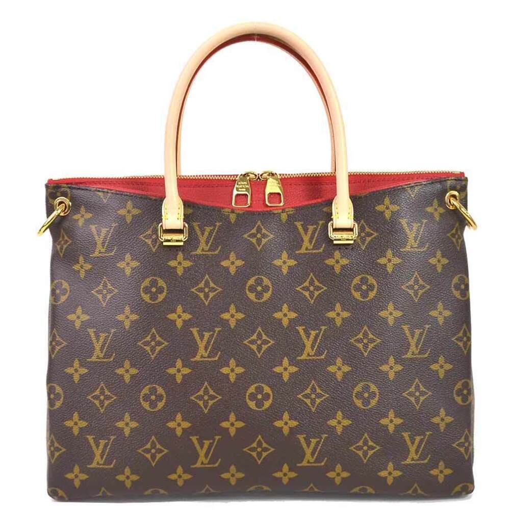 Louis Vuitton Monogram Leather Pallas Cerise Handbag Shoulder Bag Canvas Leather